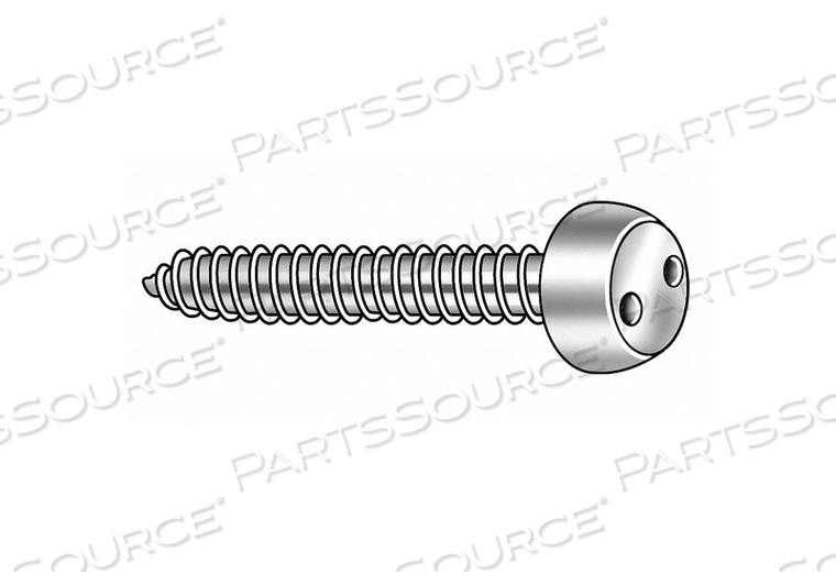 TAMPER SCREW PAN #8 1/2 IN L PK25 by Tamperproof Screw Company, Inc.