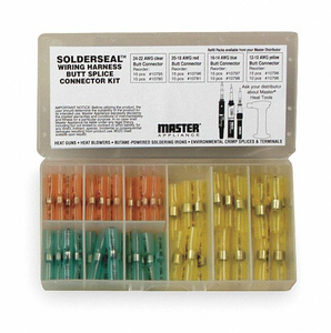 SOLDER/SEAL BUTT SPLICE MINI-PACK 55 PCS by Master Appliance