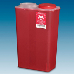 PLASTI-PRODUCTS 14-QUART BIG MOUTH SHARPS CONTAINER, RED, CASE OF 10 by PPI