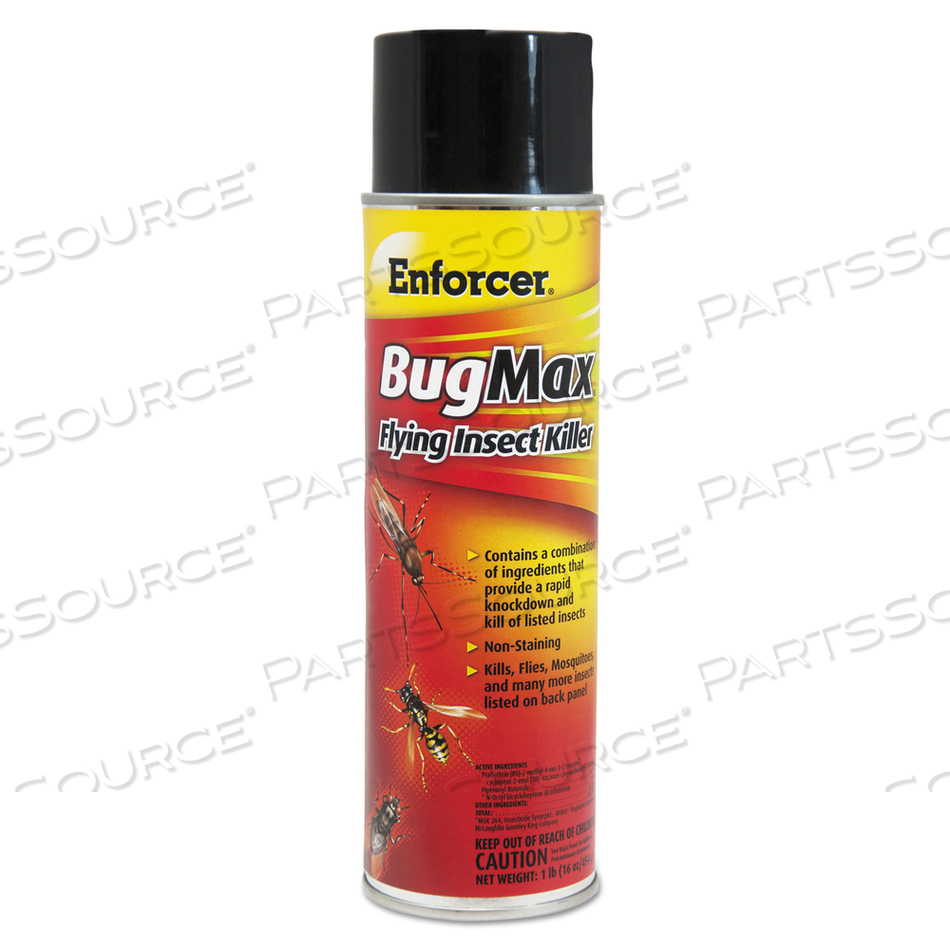 BUGMAX FLYING INSECT KILLER, 16 OZ AEROSOL SPRAY, 12/CARTON 