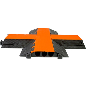 X-INTERSECTION - 3 CHANNEL CABLE PROTECTOR by Elasco Products.