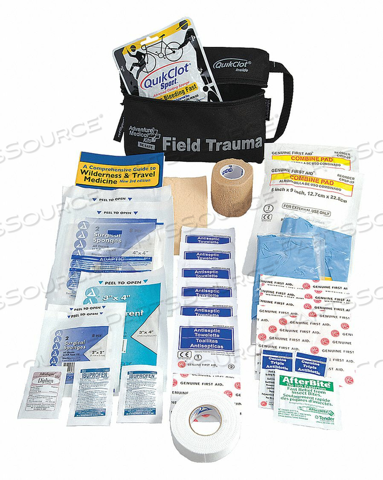 TACTICAL FIELD TRAUMA WITH QUIKCLOT 7" X 4.5" X 6" by Adventure Medical Kits