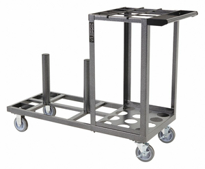 STEEL CART FOR UP TO 12 STANCHIONS by US Weight