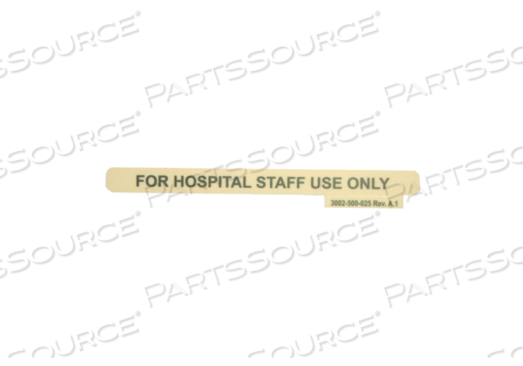 LID LABEL FOR FOOT BOARD ASSEMBLY by Stryker Medical