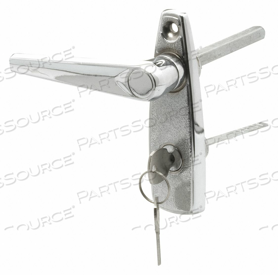 HANDLE AND LOCKING UNIT CHROME SILVER by Primeline HANDLE AND LOCKING UNIT CHROME SILVER by Primeline
