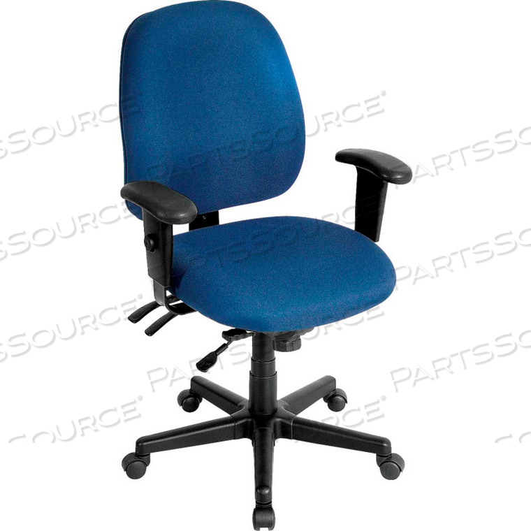 49802ANAVY Raynor Marketing EUROTECH 4X4 TASK CHAIR NAVY FABRIC