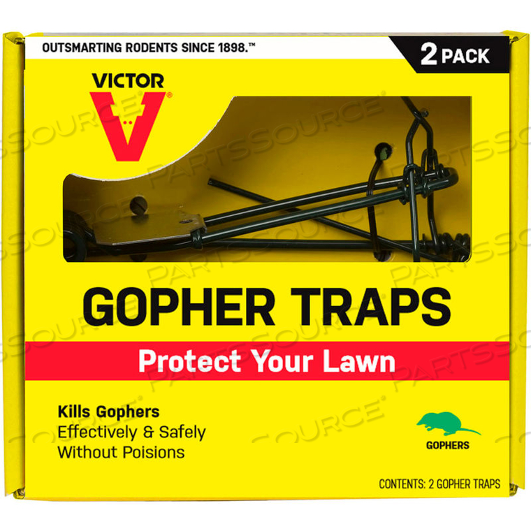 VICTOR GOPHER TRAP - 2 TRAPS 