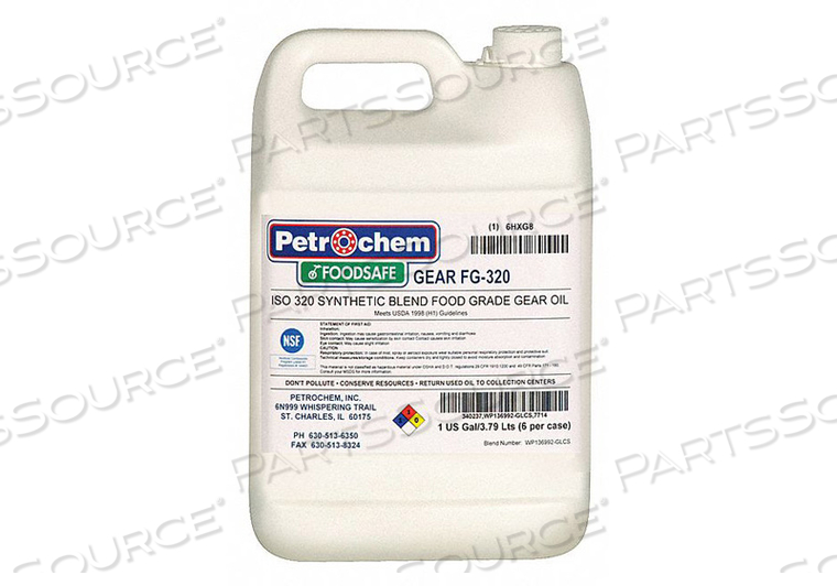 FOOD GRADE SEMISYN GEAR OIL ISO 320 by Petrochem FOOD GRADE SEMISYN GEAR OIL ISO 320 by Petrochem