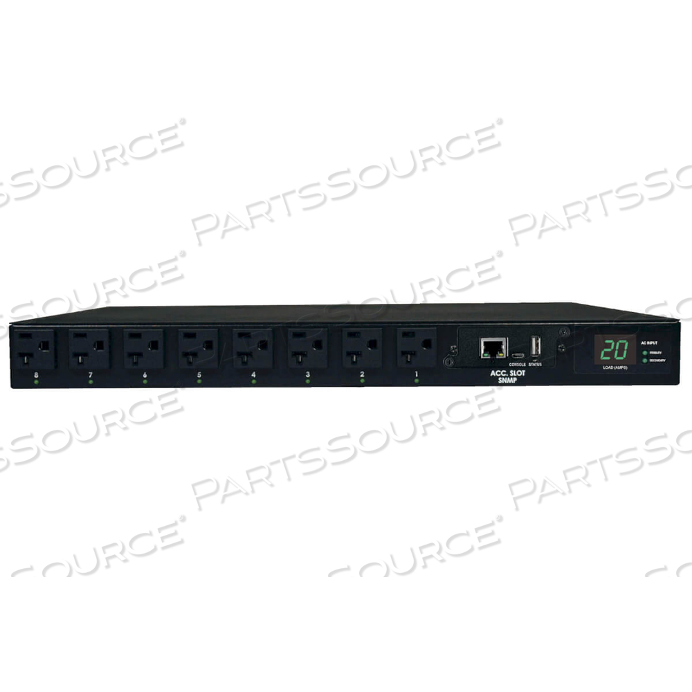 PDU SWITCHED ATS 120V 20A 5-15/20R 16 OUTLET L5-20P HORIZONTAL by Tripp Lite PDU SWITCHED ATS 120V 20A 5-15/20R 16 OUTLET L5-20P HORIZONTAL by Tripp Lite