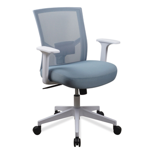 MESH BACK FABRIC TASK CHAIR, SUPPORTS UP TO 275 LB, 17.32" TO 21.1" SEAT HEIGHT, SEAFOAM BLUE SEAT/BACK by Workspace by Alera MESH BACK FABRIC TASK CHAIR, SUPPORTS UP TO 275 LB, 17.32" TO 21.1" SEAT HEIGHT, SEAFOAM BLUE SEAT/BACK by Workspace by Alera