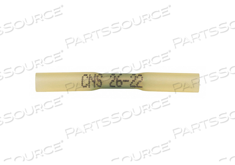 BUTT SPLICE CONNECTOR 26-22 AWG YEL PK10 by Velvac
