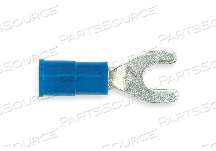 FORK TERMINAL BLOCK #8 STUD BLUE PK100 by 3M Healthcare