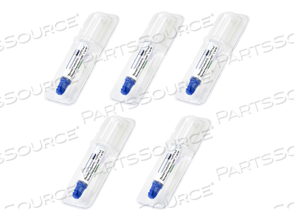 THERMAL PASTE, HIGH PERFORMANCE THERMAL PASTE, PACK OF 5 RE-SEALABLE SYRINGES (1.5G / EACH), METAL OXIDE HEAT SINK COMPOUND, CPU THERMAL PAS by StarTech.com Ltd.