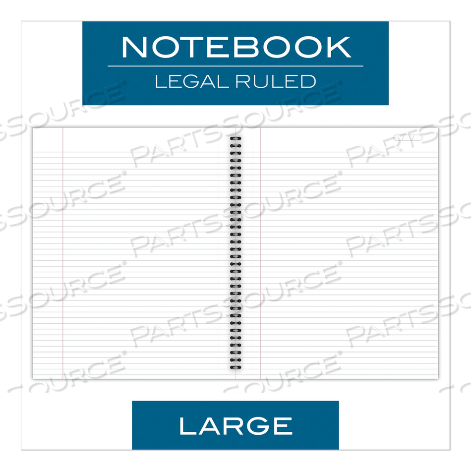 WIREBOUND BUSINESS NOTEBOOK, 1 SUBJECT, WIDE/LEGAL RULE, BLACK COVER, 11 X 8.5, 80 SHEETS by Cambridge WIREBOUND BUSINESS NOTEBOOK, 1 SUBJECT, WIDE/LEGAL RULE, BLACK COVER, 11 X 8.5, 80 SHEETS by Cambridge