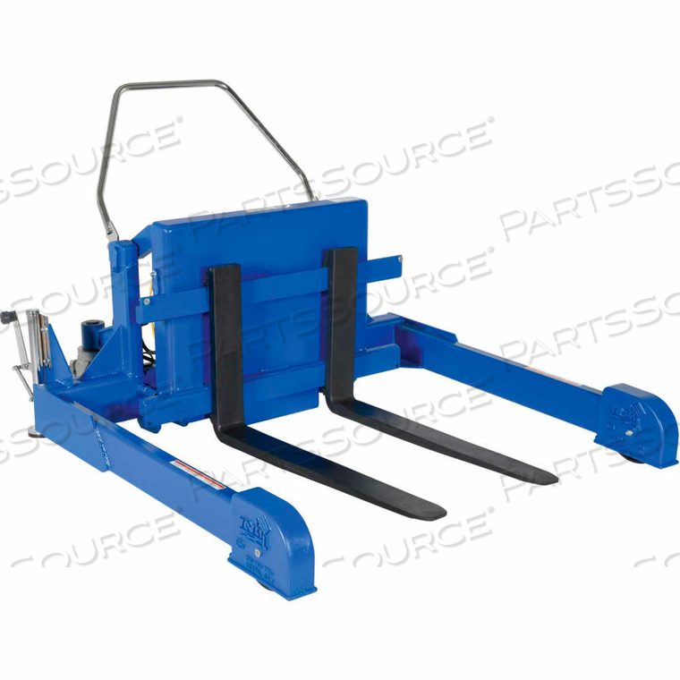 TILT MASTER 12V DC STRADDLE PALLET & CONTAINER TILTER - 4000 LB. CAPACITY by Vestil Manufacturing Corp. TILT MASTER 12V DC STRADDLE PALLET & CONTAINER TILTER - 4000 LB. CAPACITY by Vestil Manufacturing Corp.