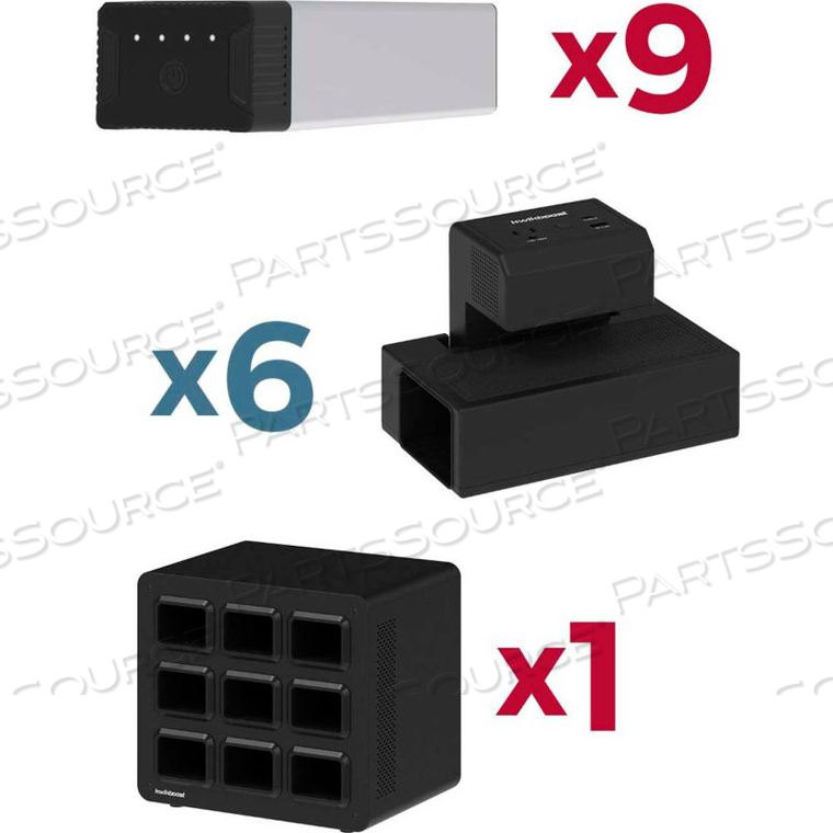 KWIKBOOST EDGEPOWER DESKTOP CHARGING STATION SYSTEM - HEAVY USE BUNDLE by Luxor