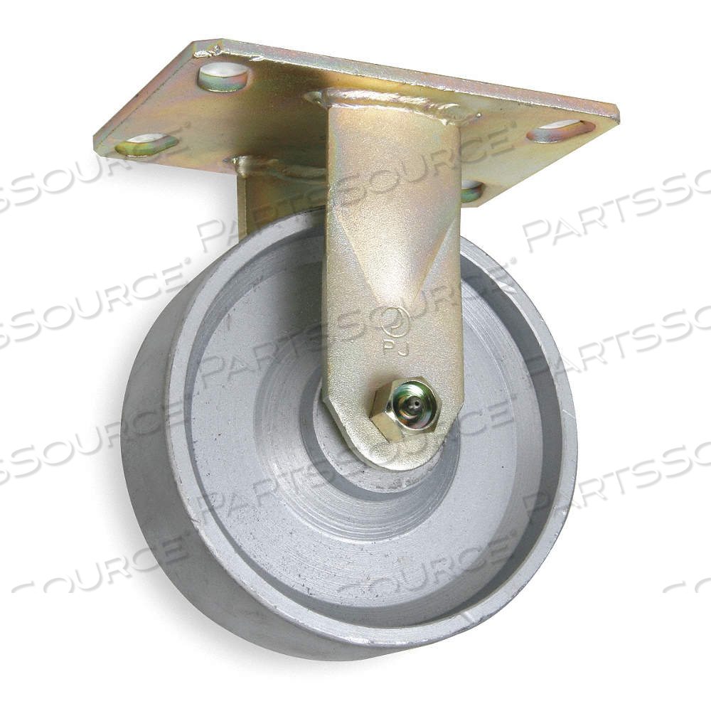 STANDARD PLATE CASTER, 6 IN WHEEL DIA., 1750 LB, 7 1/2 IN MOUNTING HT, RIGID CASTER by Approved Vendor STANDARD PLATE CASTER, 6 IN WHEEL DIA., 1750 LB, 7 1/2 IN MOUNTING HT, RIGID CASTER by Approved Vendor