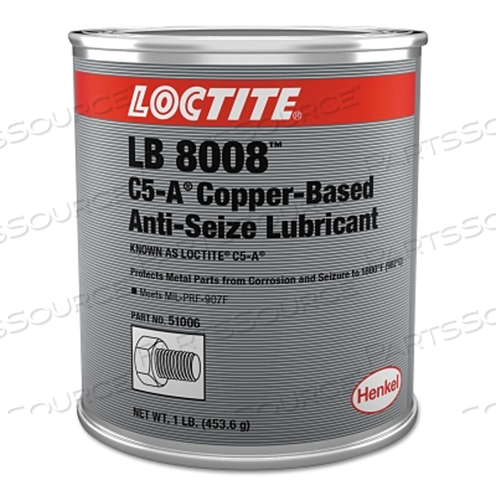LB 8008 C5-A COPPER BASED ANTI-SEIZE LUBRICANT, 1 LB CAN by Loctite Brand