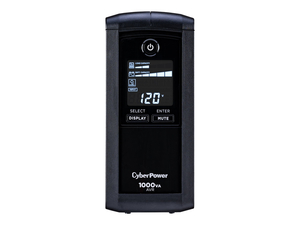 INTELLIGENT LCD CP1000AVRLCD, UPS, AC 120 V, 600 WATT, 1000 VA, 9 AH, RS-232, USB, OUTPUT CONNECTORS: 9 by CyberPower