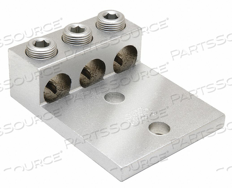 MECHANICAL TERMINAL, ALUMINUM, TIN PLATED, 1/2 INCH, HEX SOCKET, CU/AL by Burndy MECHANICAL TERMINAL, ALUMINUM, TIN PLATED, 1/2 INCH, HEX SOCKET, CU/AL by Burndy