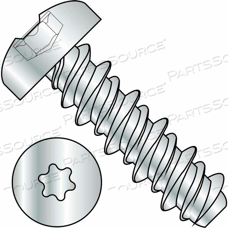 #4 X 3/8 #3HD SIX LOBE PAN HIGH LOW SCREW FULLY THREADED ZINC BAKE - PKG OF 10000 by Kanebridge Corporation