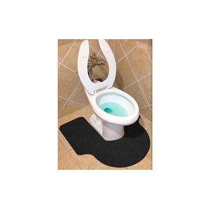 WIZKID ANTIMICROBIAL BIG A TOILET MATS, GRAY 6 MATS/BOX by Sanastar Inc