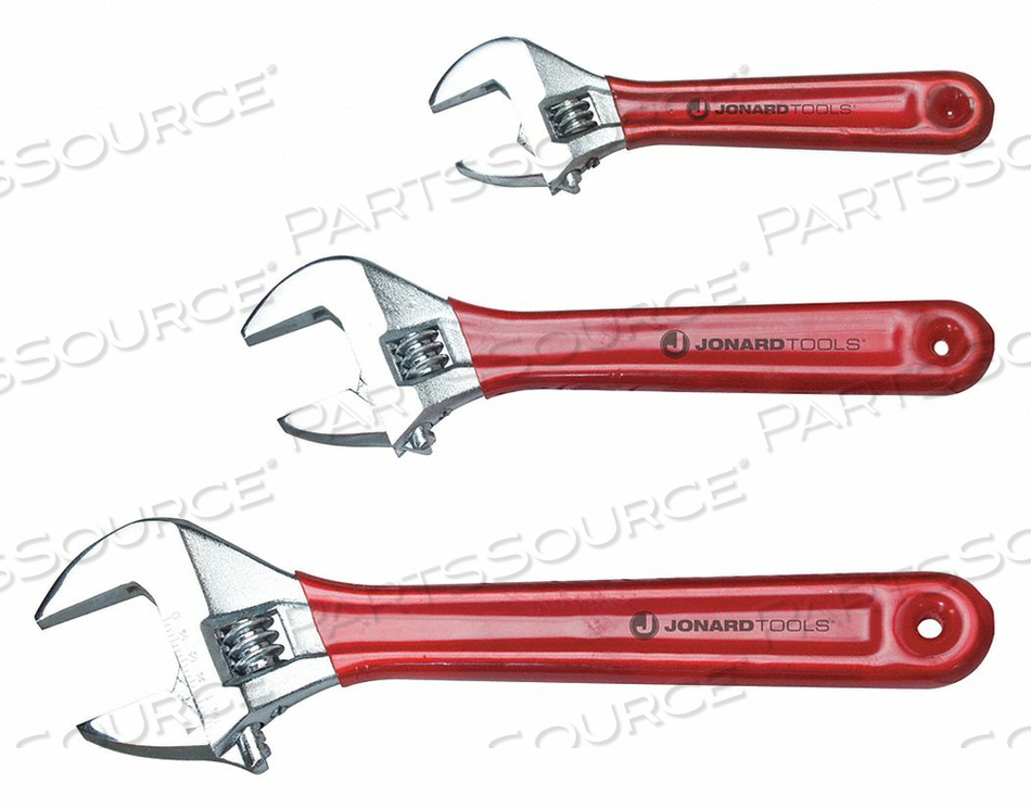 ADJ. WRENCH SET 6 8 10 CHROME 3 PC. by Jonard Tools ADJ. WRENCH SET 6 8 10 CHROME 3 PC. by Jonard Tools
