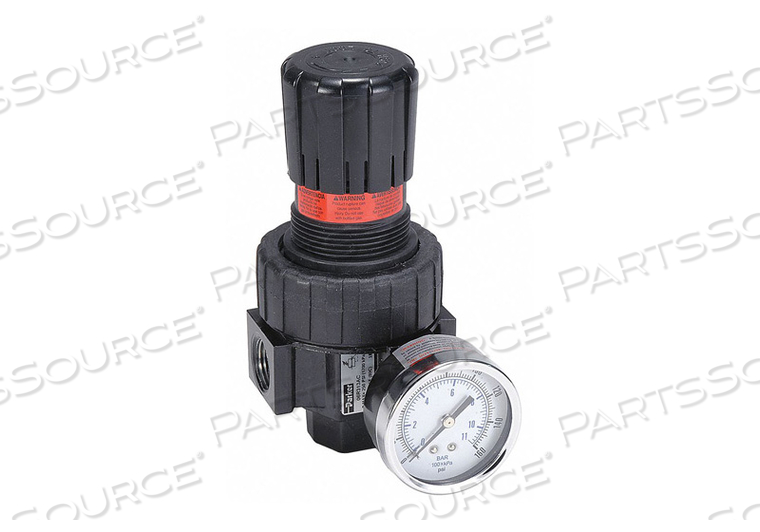 AIR REGULATOR 1/2 IN NPT 90 CFM 250 PSI by Parker Hannifin Corporation