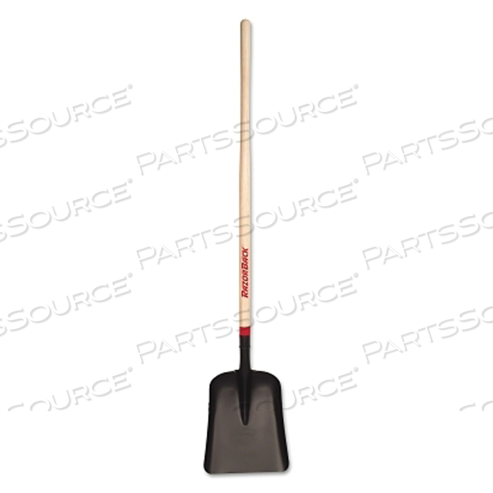 GENERAL & SPECIAL PURPOSE SHOVEL, 14.5 IN L X 11.5 IN W BLADE, 48 IN NORTH AMERICAN HARDWOOD STRAIGHT HANDLE by Razor-Back GENERAL & SPECIAL PURPOSE SHOVEL, 14.5 IN L X 11.5 IN W BLADE, 48 IN NORTH AMERICAN HARDWOOD STRAIGHT HANDLE by Razor-Back