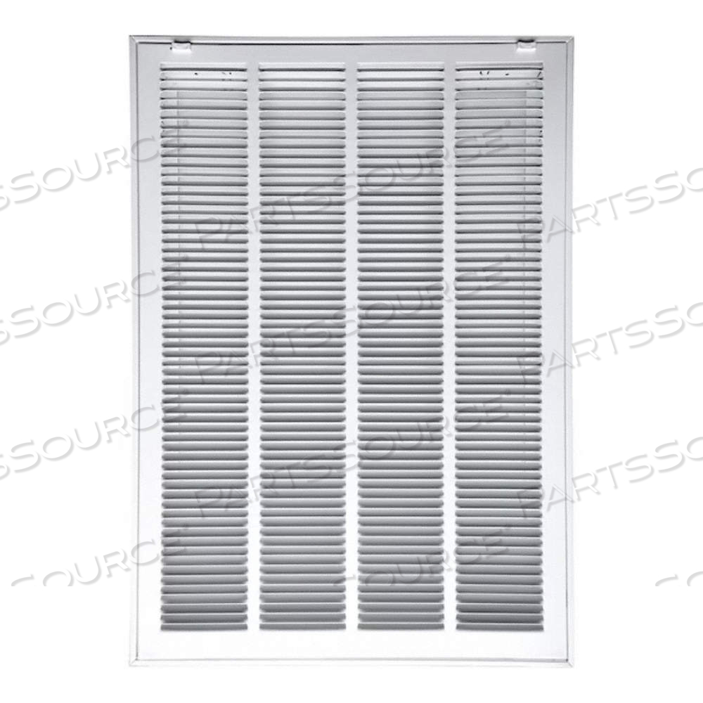 FILTERED RETURN AIR GRILLE, LOUVERED GRILLE, WHITE, POWDER COATED, STEEL, 32 5/8 IN H, 22 5/8 IN W by Approved Vendor FILTERED RETURN AIR GRILLE, LOUVERED GRILLE, WHITE, POWDER COATED, STEEL, 32 5/8 IN H, 22 5/8 IN W by Approved Vendor