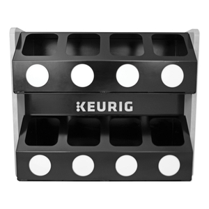 PREMIUM K-CUP POD STORAGE RACK 8-SLEEVE, 16 X 21 X 18, BLACK by Keurig