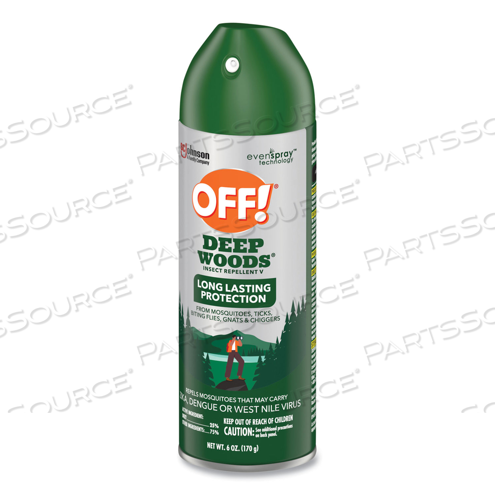 DEEP WOODS INSECT REPELLENT, 6 OZ AEROSOL SPRAY 