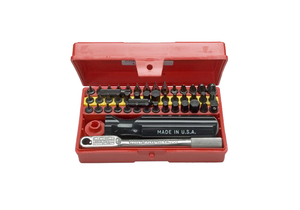 SUPER DELUXE MINI RATCHET AND SCREWDRIVER SET - 52/PIECE by Wadsworth Falls Manufacturing Co.