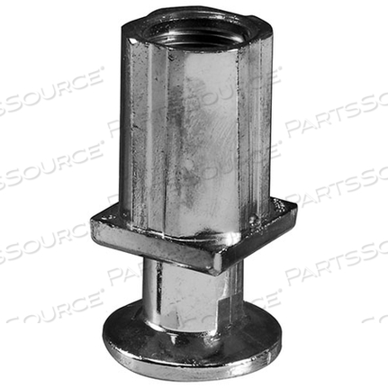 FOOT, FLANGED F/1"OD SQ/RD, CP 