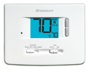 LOW VOLTAGE THERMOSTAT 18 TO 30VAC by Braeburn
