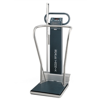 MOBILE STAND-ON SCALE, 400 KG, KG ONLY (K), DATA PORT (X) AND POWER ADAPTER WITH HOSPITAL-GRADE PLUG (B) by Scale-Tronix