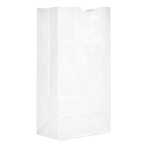 GROCERY PAPER BAGS, 40 LB CAPACITY, #20, 8.25" X 5.94" X 16.13", WHITE, 500 BAGS by AJM Packaging Corporation