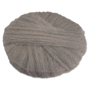 RADIAL STEEL WOOL PADS, GRADE 2 (COARSE): STRIPPING/SCRUBBING, 17" DIAMETER, GRAY, 12/CARTON by GMT