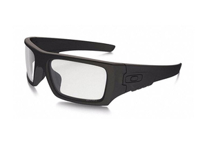 GLASSES CLEAR LENS BLK FRAME DET CORD by Oakley