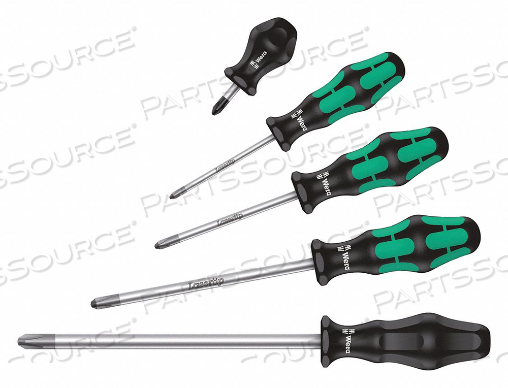 SCREWDRIVER SET PHILLIPS/CROSSPOINT 5 PC by Wera