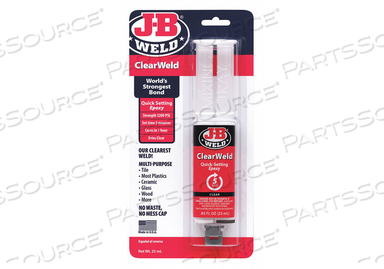 SYRINGE CLEARWELD CLEAR 25ML by J-B Weld