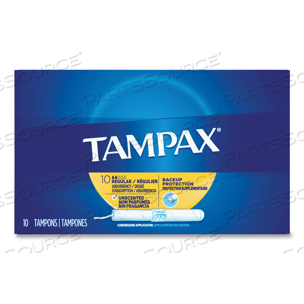CARDBOARD APPLICATOR TAMPONS, REGULAR by Tampax