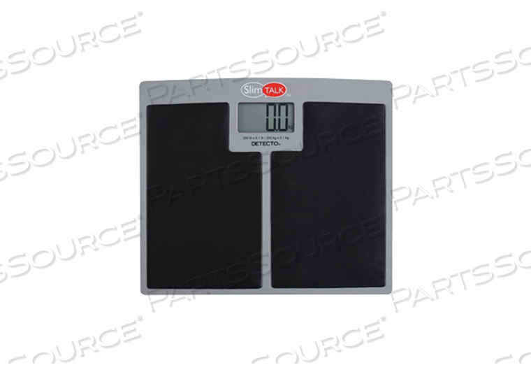 XL TALKING SCALE, 550 LB X 0.1 LB/250 KG X 0.1 KG, FOUR DIGIT, SEVEN SEGMENT LCD WITH 1.5 IN HT, 3.2 IN WD, 1.7 IN HT DISPLAY by Detecto Scale / Cardinal Scale XL TALKING SCALE, 550 LB X 0.1 LB/250 KG X 0.1 KG, FOUR DIGIT, SEVEN SEGMENT LCD WITH 1.5 IN HT, 3.2 IN WD, 1.7 IN HT DISPLAY by Detecto Scale / Cardinal Scale