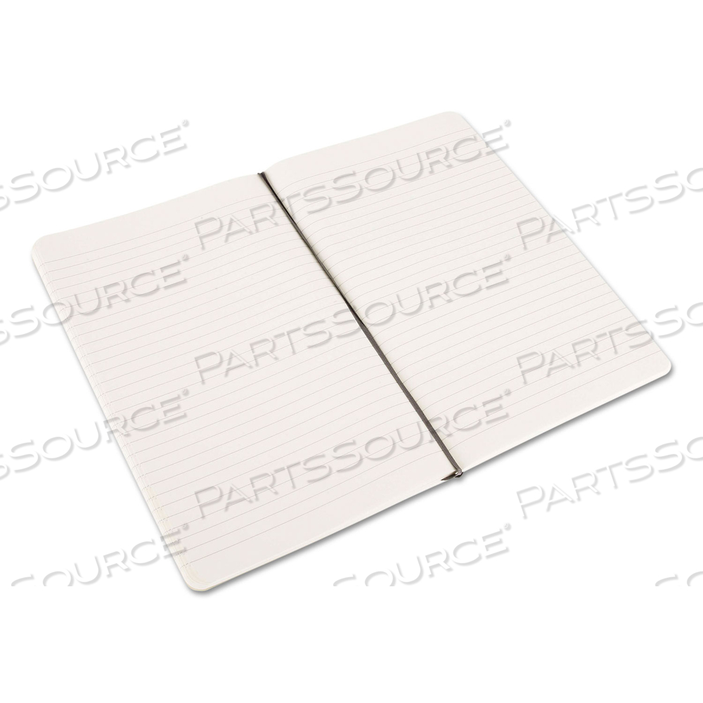 CLASSIC SOFTCOVER NOTEBOOK, 1-SUBJECT, NARROW RULE, BLACK COVER, (192) 8.25 X 5 SHEETS by Moleskine