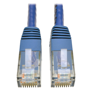 CAT6 GIGABIT MOLDED (UTP) ETHERNET CABLE (RJ45 M/M), POE, BLUE, 20 FT. by Tripp Lite