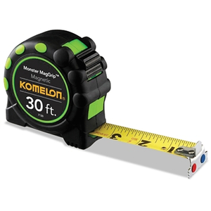 MAGNETIC TIP TAPE MEASURE 1 IN X 30 FT by Komelon MAGNETIC TIP TAPE MEASURE 1 IN X 30 FT by Komelon