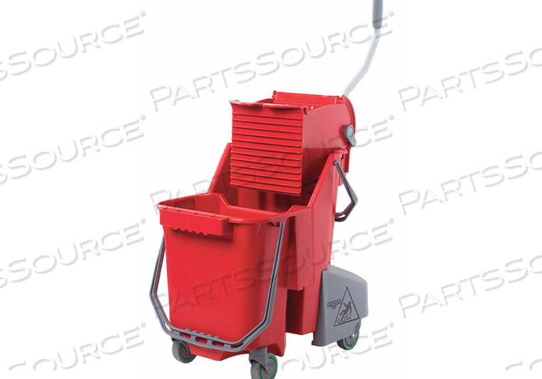 MOP BUCKET AND WRINGER 8 GAL. RED by Unger MOP BUCKET AND WRINGER 8 GAL. RED by Unger