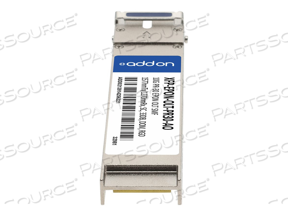 ADDON, XFP TRANSCEIVER MODULE, 10 GIGE, 10GBASE-OLT, SC SINGLE-MODE, UP TO 12.4 MILES, 1577 (TX) / 1270 (RX) NM, TAA COMPLIANT by ADDON