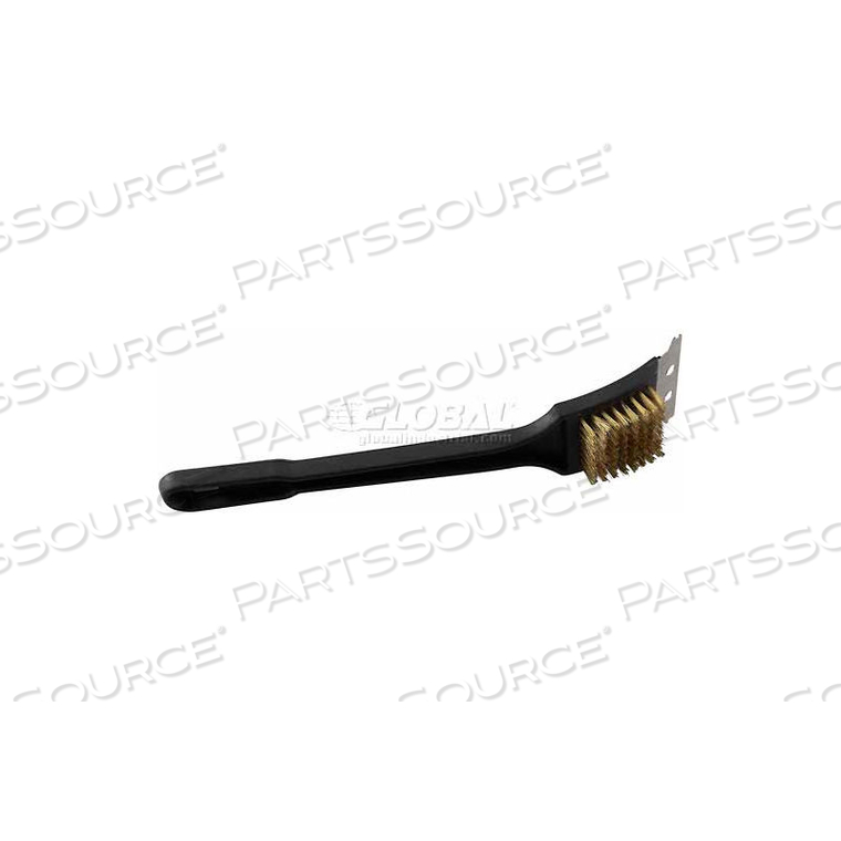 GRILL AND BBQ BRUSH, BRASS WIRE by Winco DWL International, LLC