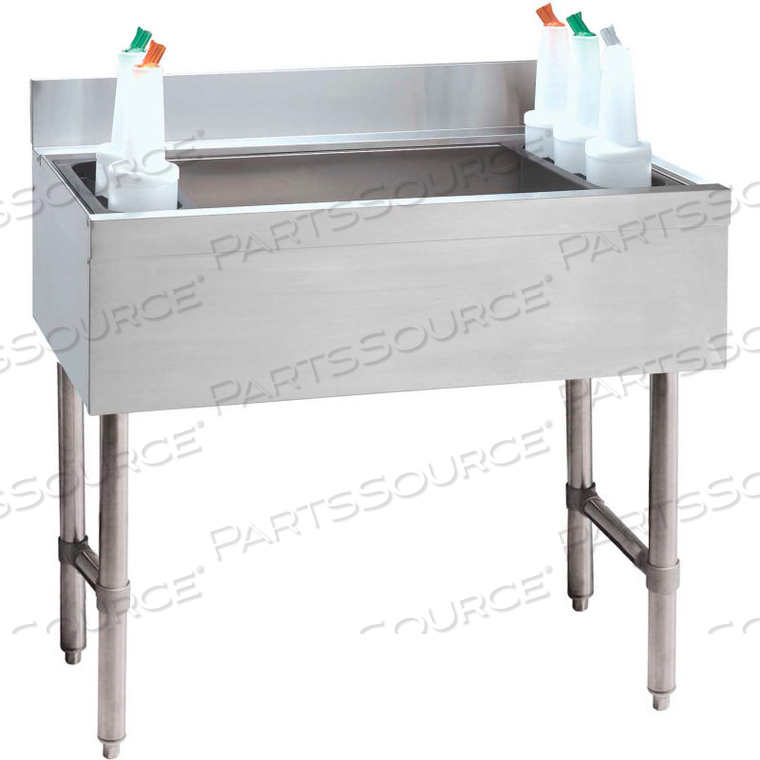 CHALLENGER COCKTAIL UNIT, 21X30X16, W/COLD PLATE, 220-LBS. ICE CAPACITY 